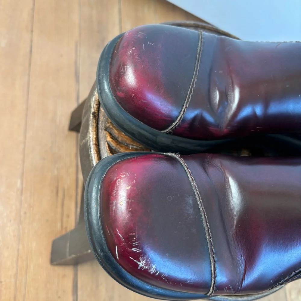 Y2K 90s Chunky vintage grunge Dansko leather platform clogs shoes | Sz 12 / 42